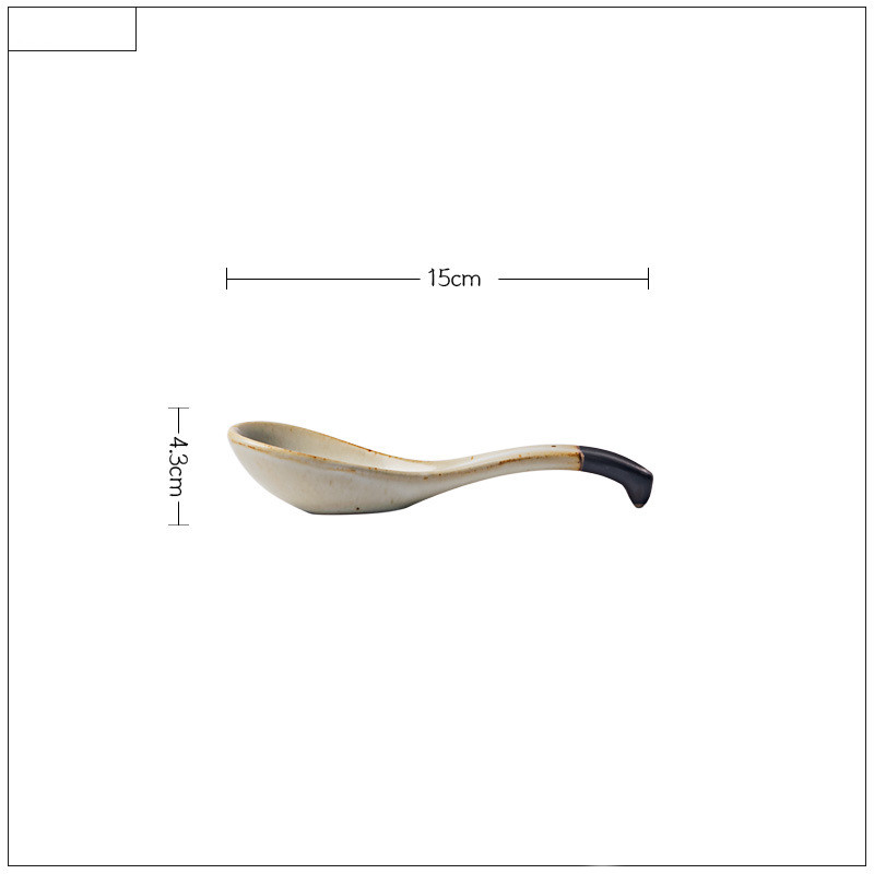 Title 2, Retro Stoneware Small Spoon Household