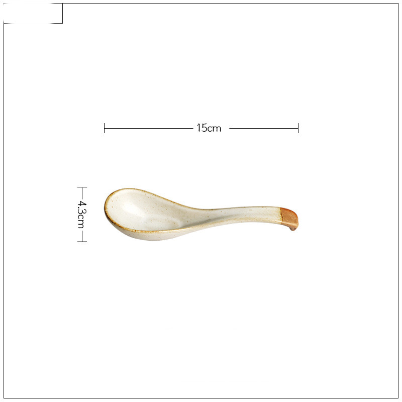 Title 5, Retro Stoneware Small Spoon Household