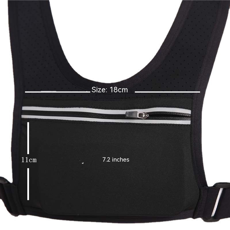 Close-fitting Reflective Running Phone Vest Bag — foto 9