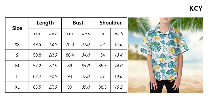 Title 1, Hawaii Shirt Bedrukt Strand Cardigan Korte Mouw...