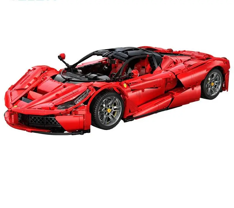Building Block Car Model LF Pull Sports Car Large High Difficulty Assembling Boy Toy