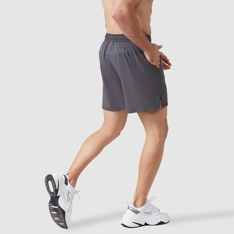 Quick-drying Breathable Short-length Pants Hem Slit Running Leisure Fitness Shorts
