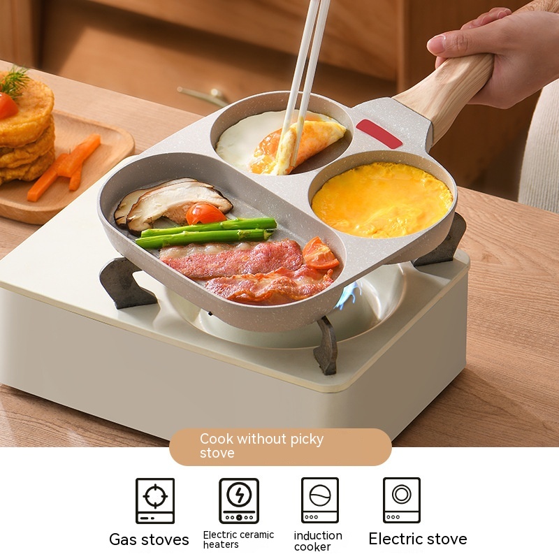 Convenient Omelet Tool Three-in-one Non-stick Pan