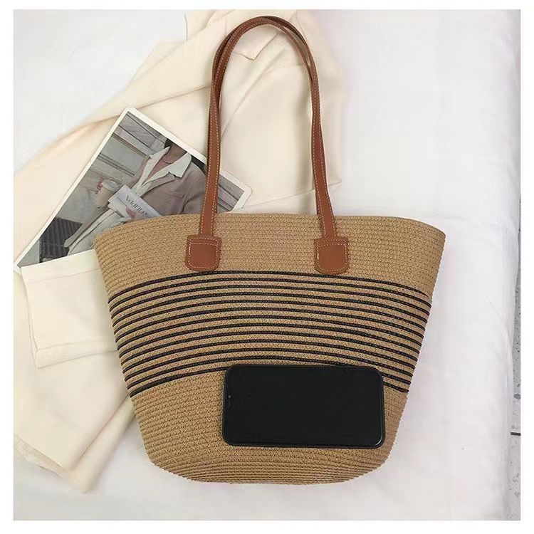 All-matching Straw Mori Style Woven Bag Ins — foto 4