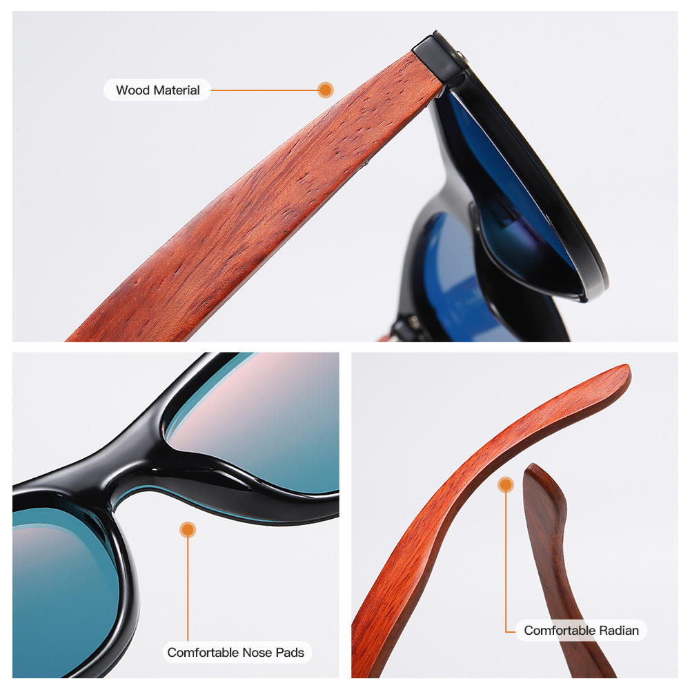 Title 3, New Style One-piece Mirror Bamboo Wood Glasses ...