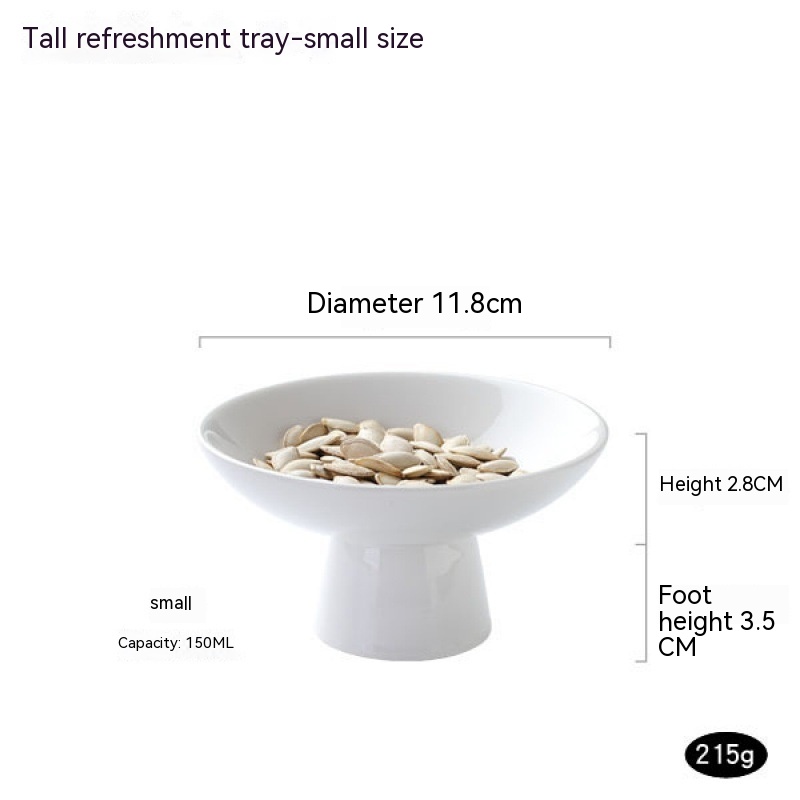 Title 4, High Leg Tea Cake Tray Ceramic