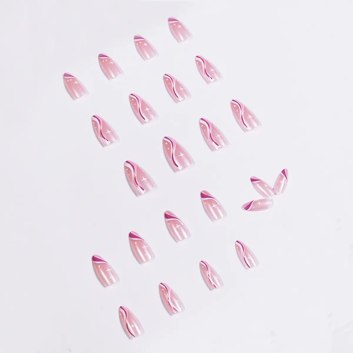 Wave Minimalist Series Pointed Wearing Nail Products