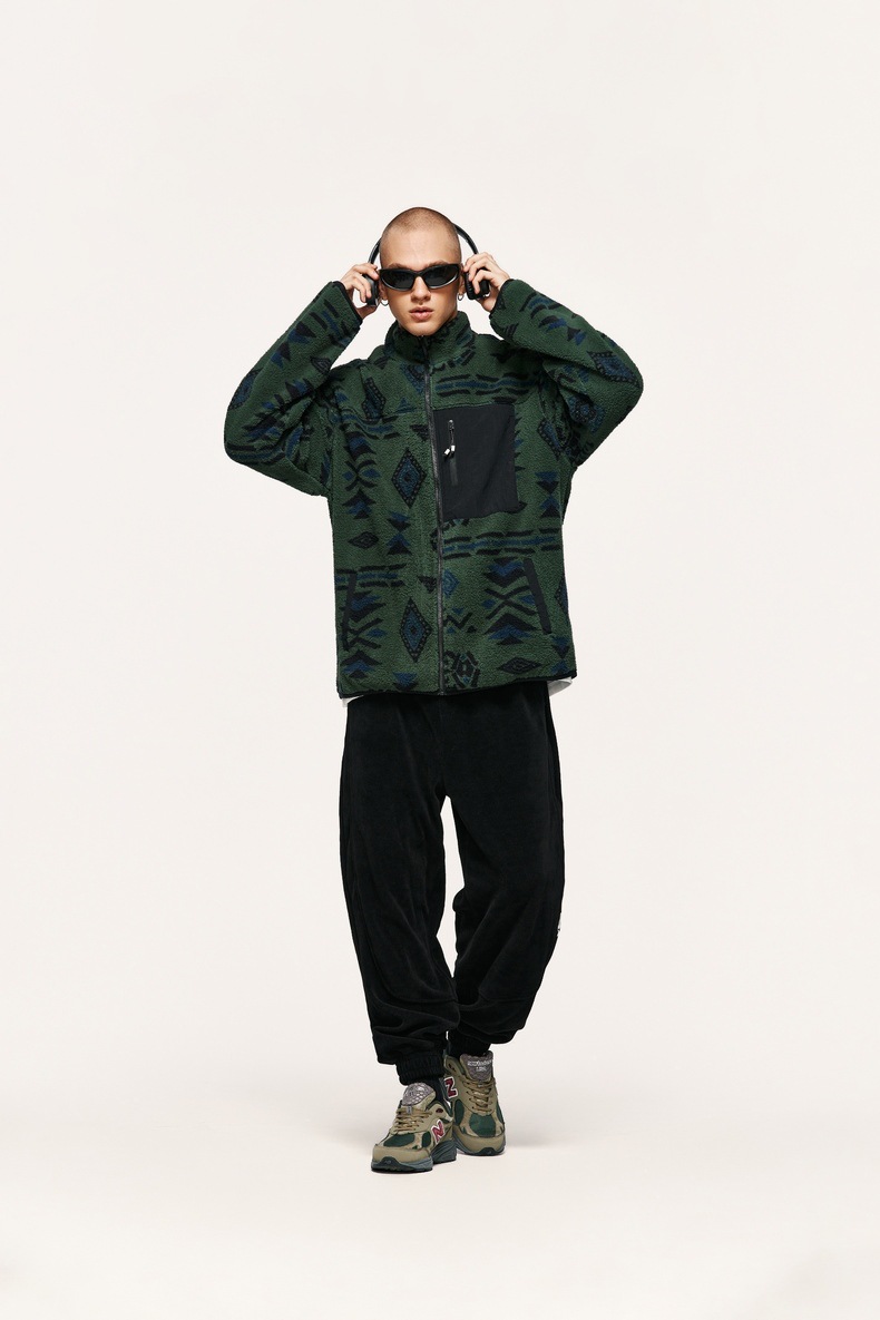Men's Fleece-lined Outdoor Liner Polar Fleece Warm Jacket