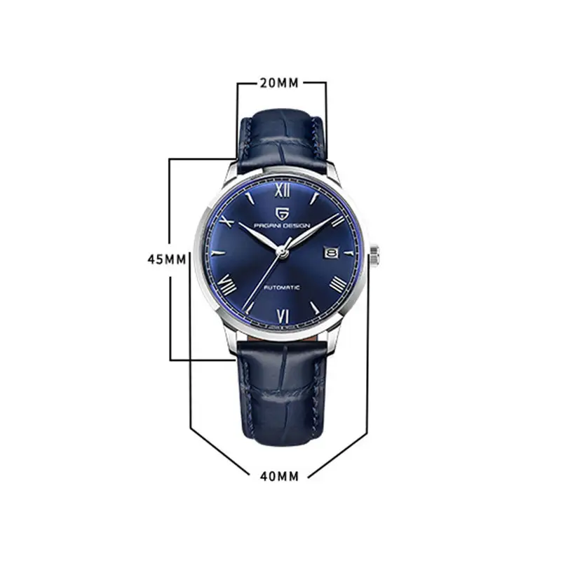 Men's Automatic Mechanical Watch Stainless Steel Waterproof Belt