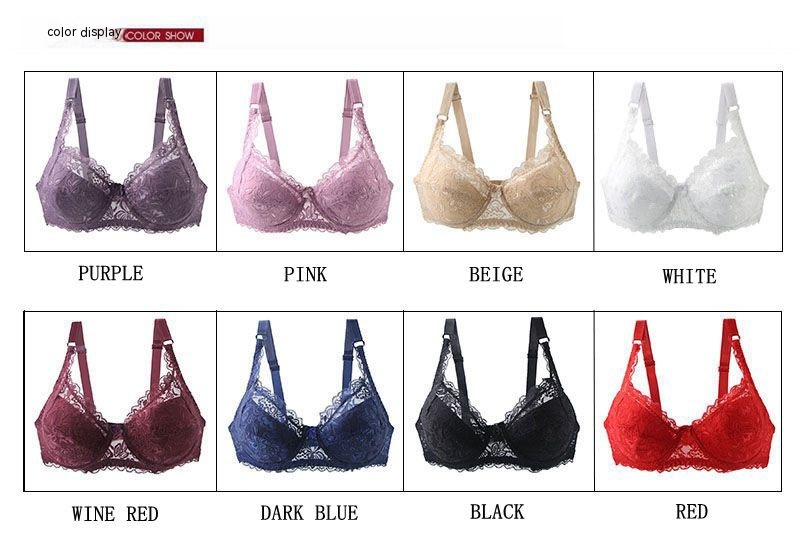 Title 2, Sexy Push Up Bra Lace D Cup Bra Plus Size Plump...