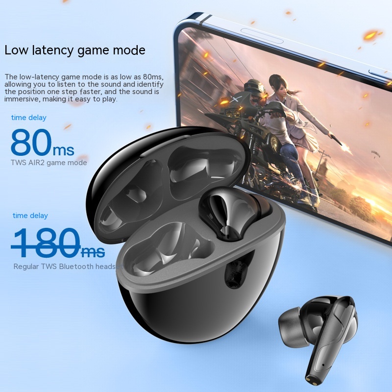 Call Noise Reduction Game Low Latency Wireless Bluetooth Headset - Image 2