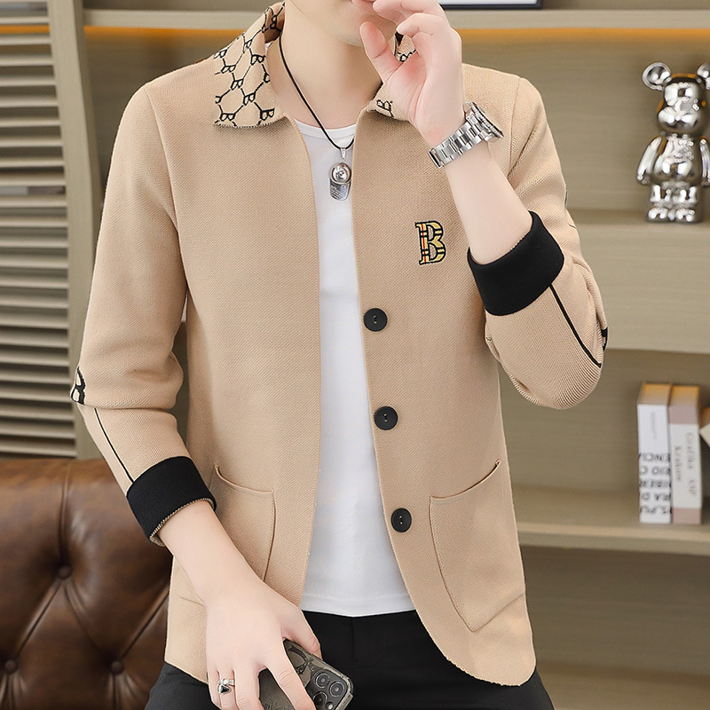 Light Business Long Sleeve Men's Coat