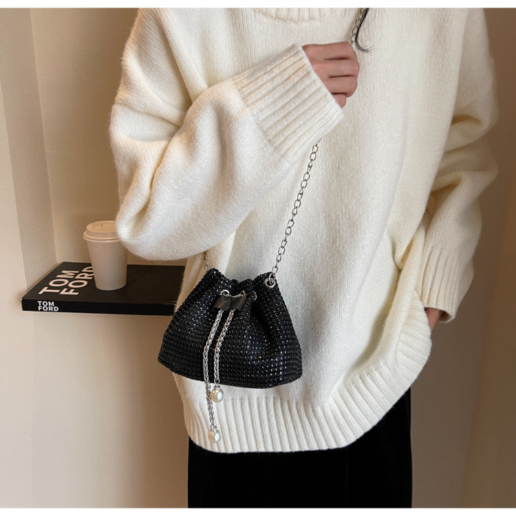 Women's Crossbody Rhinestone Bucket Bag — foto 2