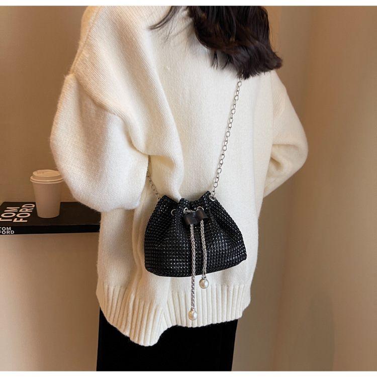 Women's Crossbody Rhinestone Bucket Bag — foto 16