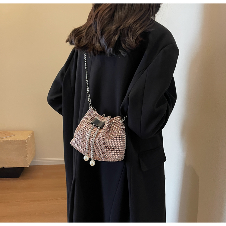 Women's Crossbody Rhinestone Bucket Bag — foto 10