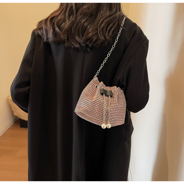 Women's Crossbody Rhinestone Bucket Bag — foto 3