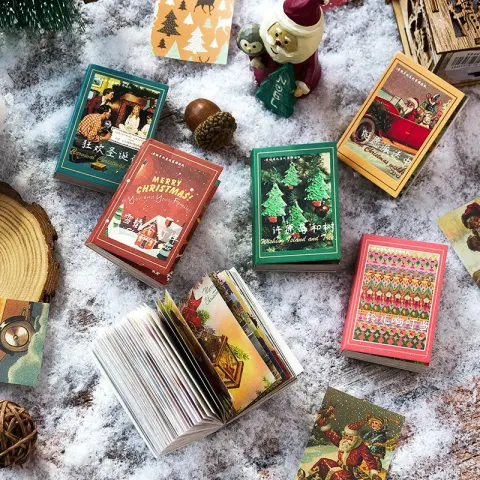 Christmas Handwriting Small Book 100 Mini Paper Notes