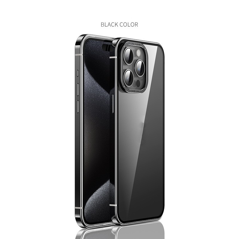 Advanced Titanium Steel Phone Case Transparent New Magnetic Suction