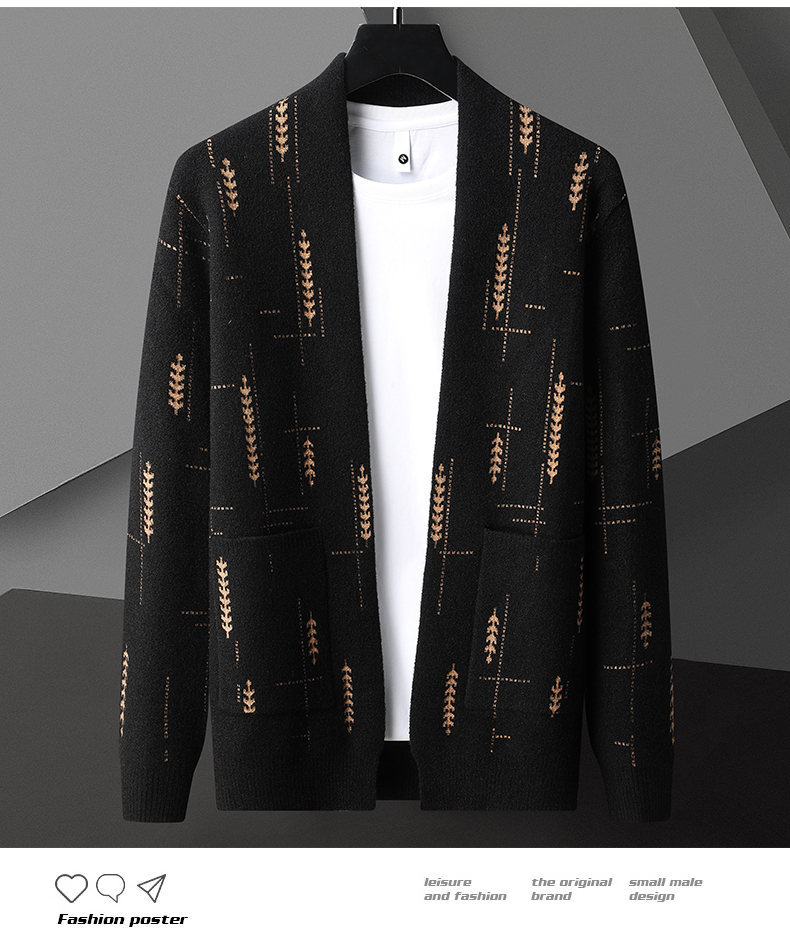 New Cardigan Sweater Men's Coat - Image 6