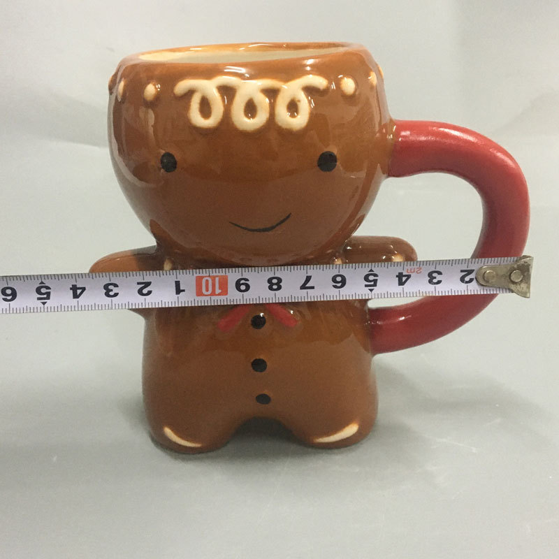 Title 2, Gingerbread Man Christmas Ceramic Tea Mugs Enjo...