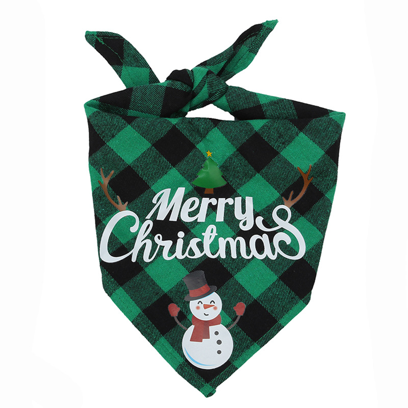 Triangular Binder Santa Claus Pet's Saliva Towel Dog Scarf - Image 2