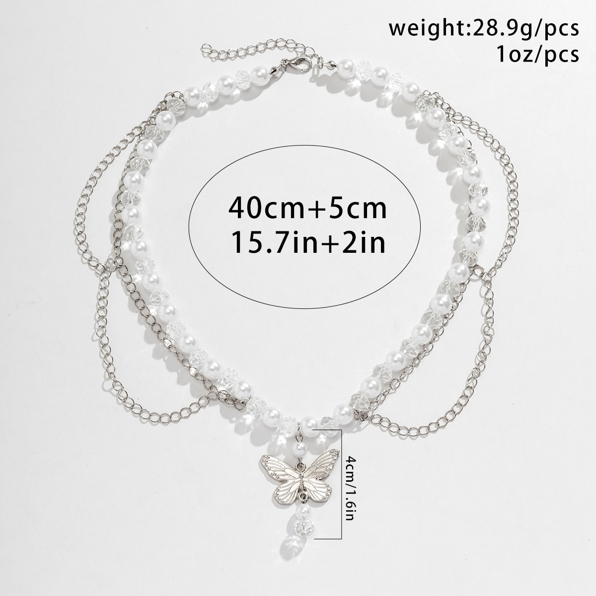 Title 13, Collana da donna con croce di perle d