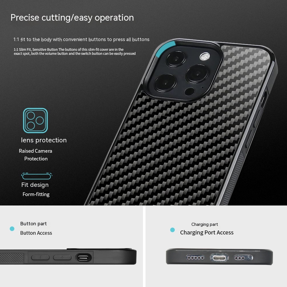 Carbon Fiber Magnetic All-inclusive Phone Case