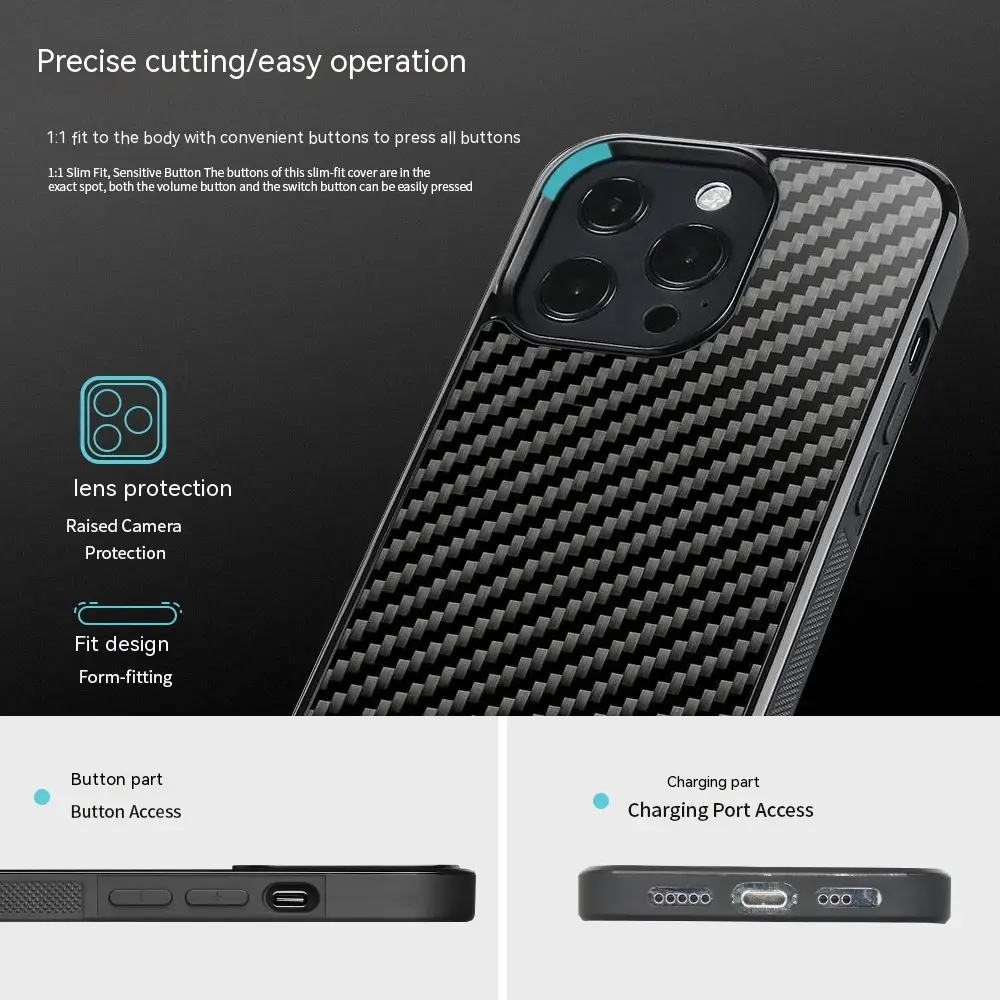 Carbon Fiber Magnetic All-inclusive Phone Case