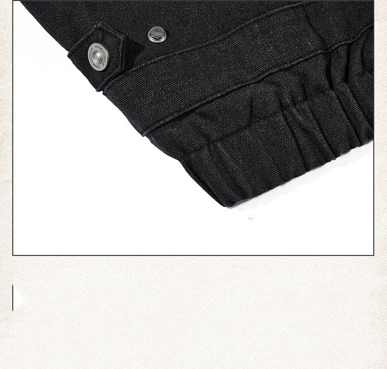 Denim Lapel Thickening Jacket Men