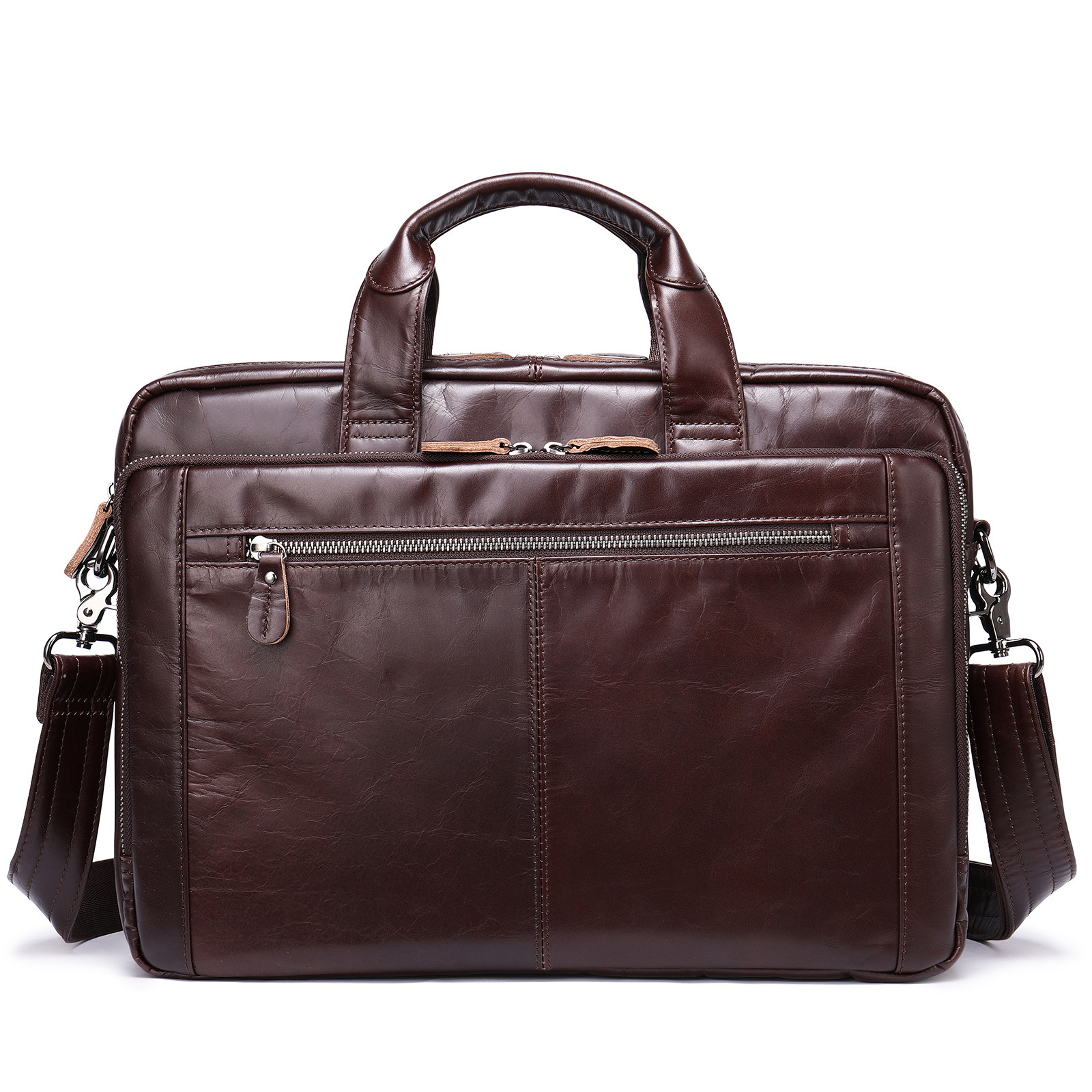 Men's Hand-carrying Genuine Leather Briefcase — foto 4
