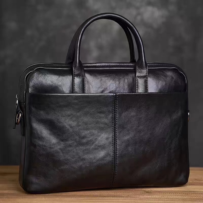 Men's Hand-carrying Genuine Leather Briefcase — foto 5