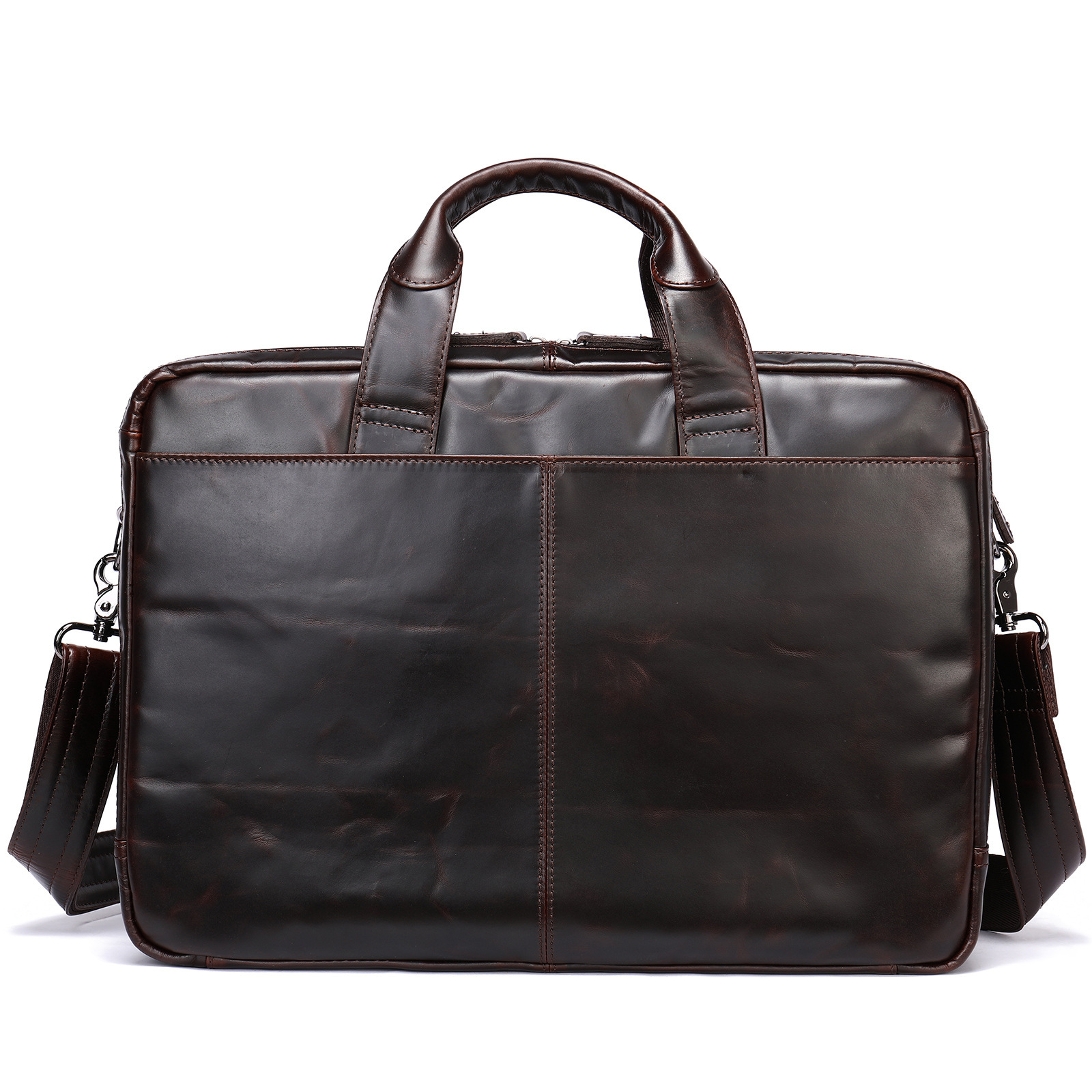 Men's Hand-carrying Genuine Leather Briefcase — foto 11