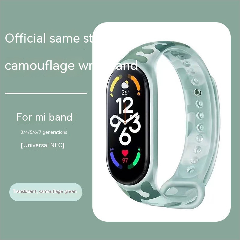 Title 3, Strap Bracelet Camouflage Wristband Universal Nfc