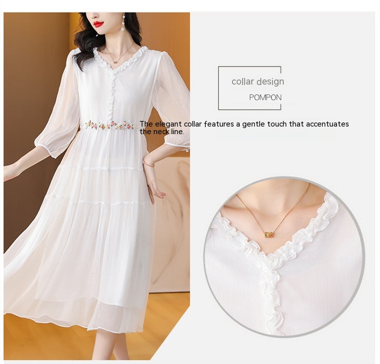 Polyester Long Sleeve Maxi Dress, picture 4 of 8