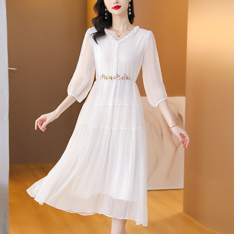 Polyester Long Sleeve Maxi Dress, picture 2 of 8
