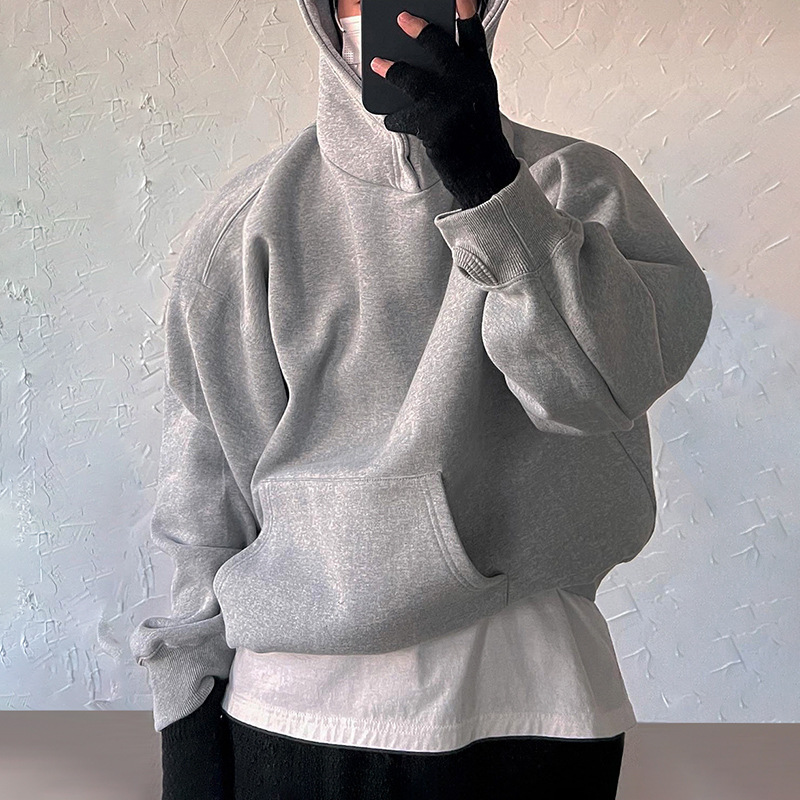 Hooded Sweater Men's Loose Trendy Cotton Jacket Coat