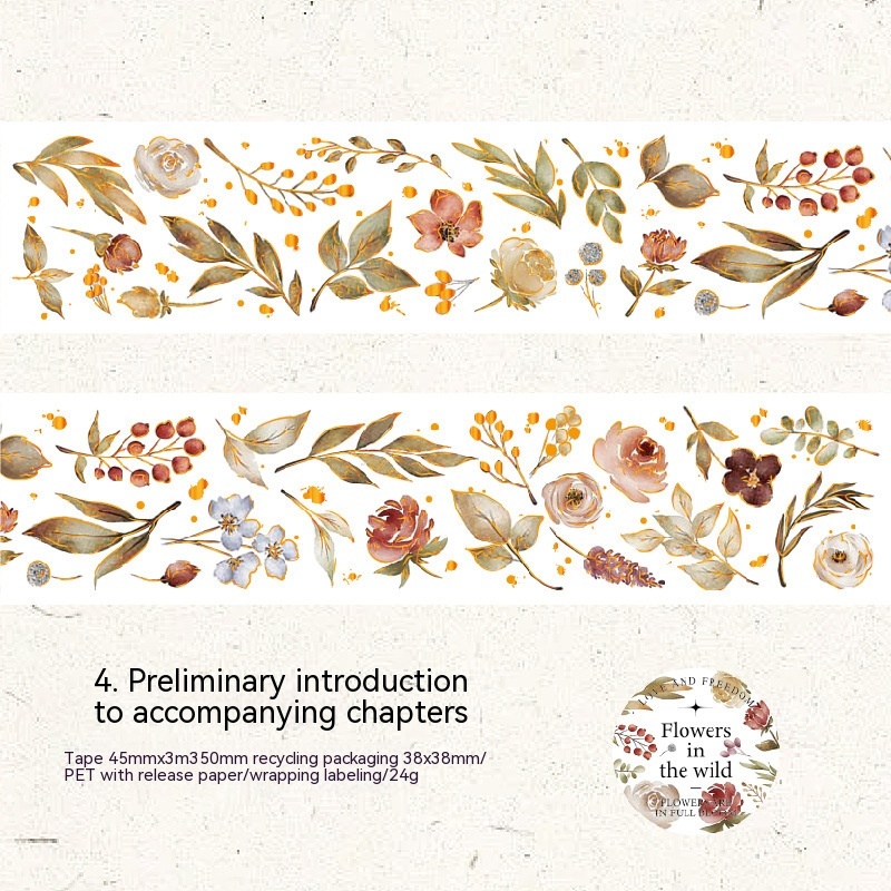 Flower Branch Late Winding Series Tape Gilding Plant Decoration Material