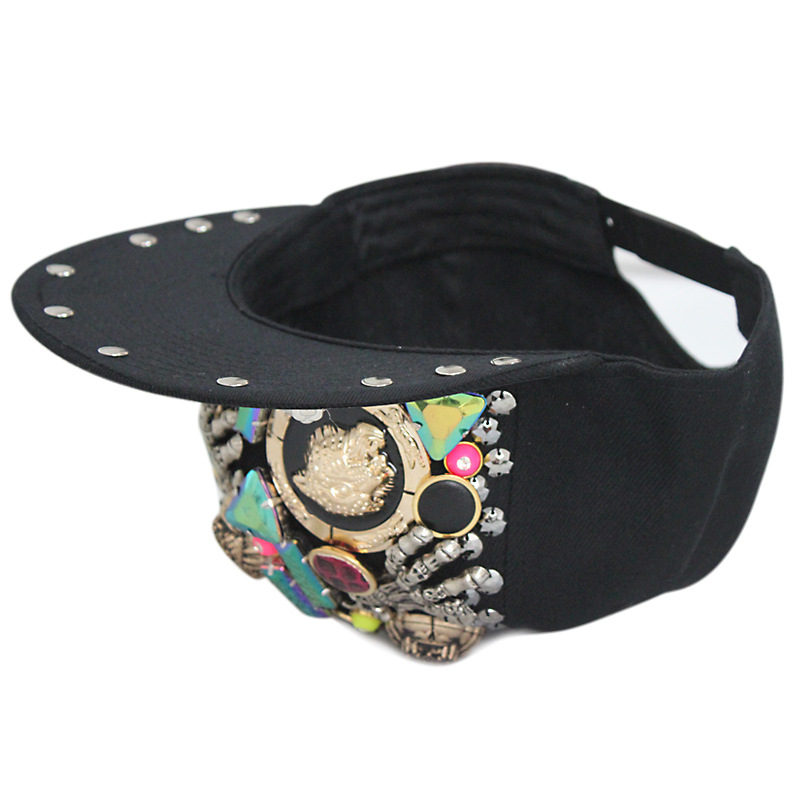Magic Claw Leopard Head Multi-rivet Sewing Hip Hop