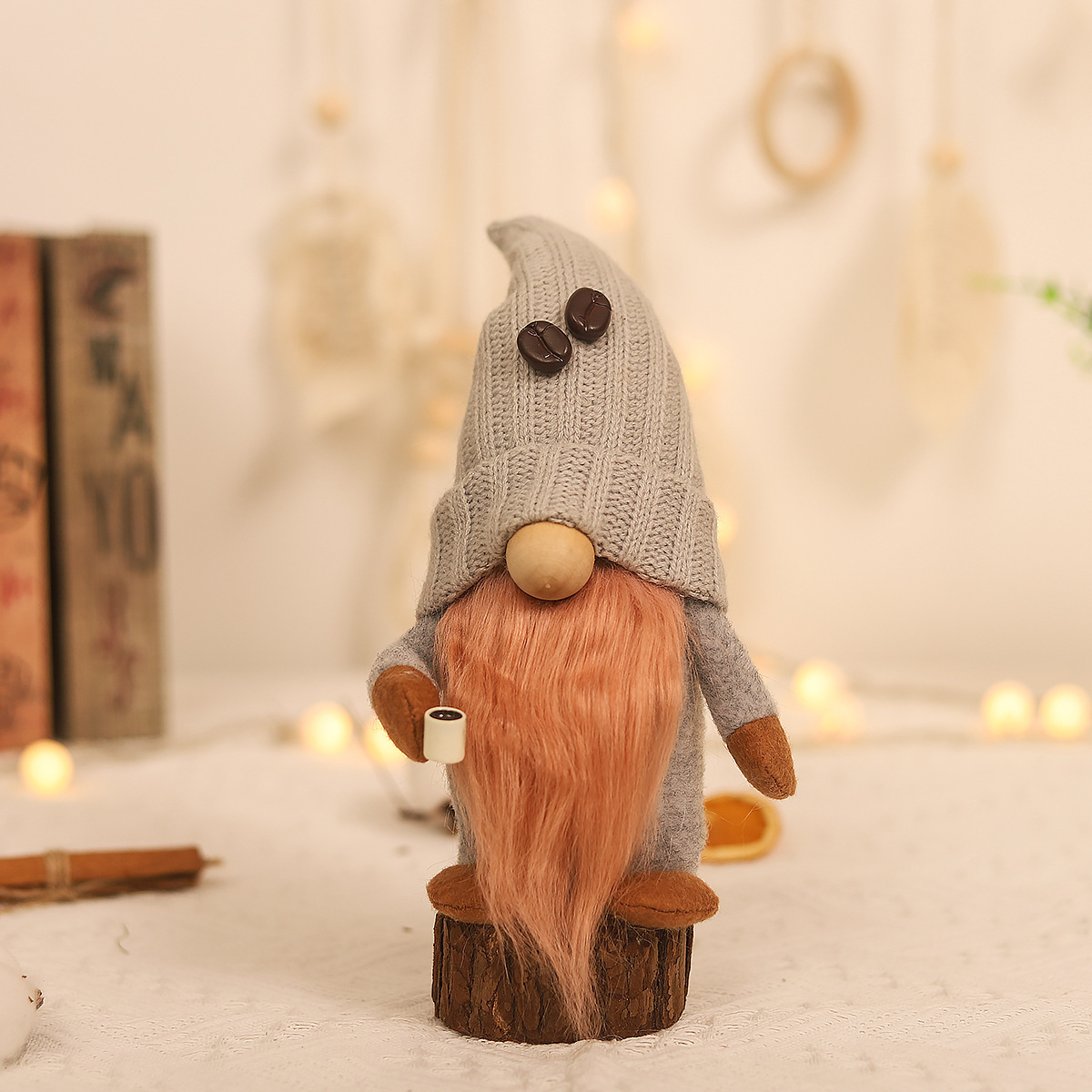 Hand-grinding Coffee Doll Ornament