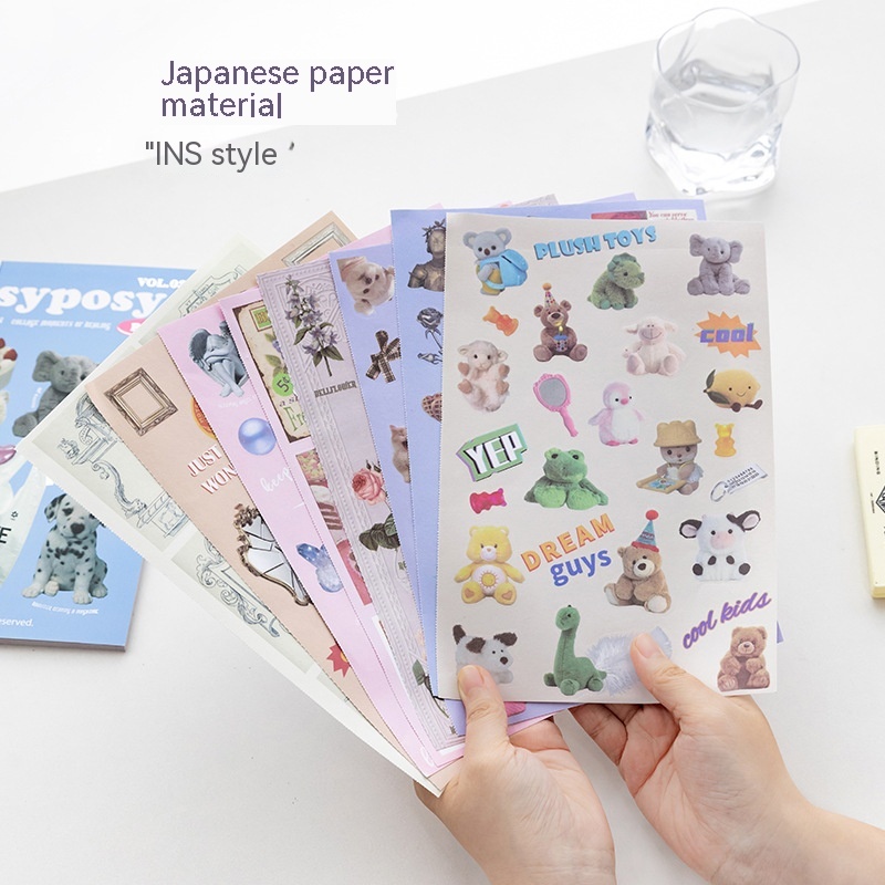 Magazine Style Material Sticker Book Cartoon Notebook Stickers - Image 8