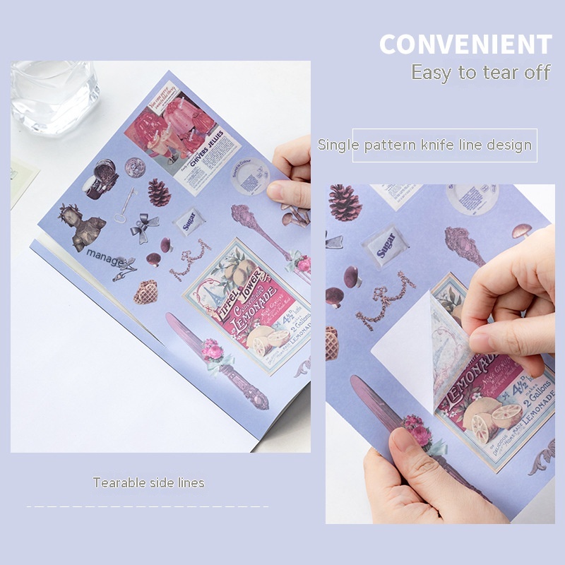 Magazine Style Material Sticker Book Cartoon Notebook Stickers - Image 7