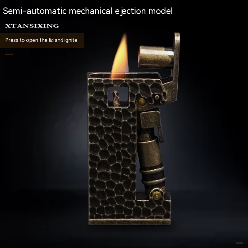 Meteorite Machete Kerosene Grinding Wheel Press Ignition Lighter - Image 3