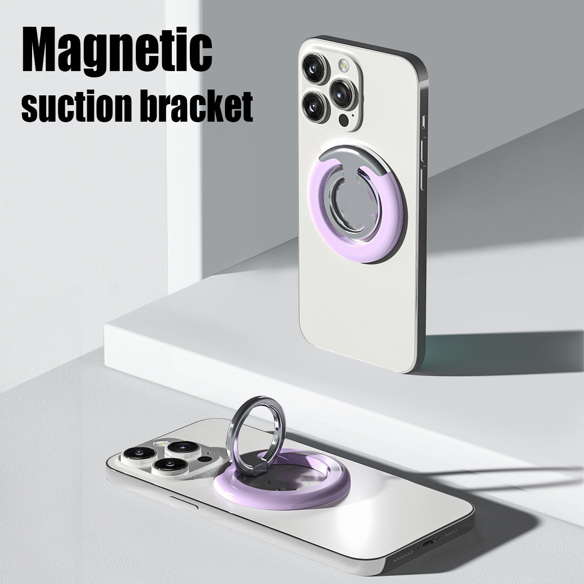 Title 4, Magnetic Ring Support 360 Degree Rotating Folda...