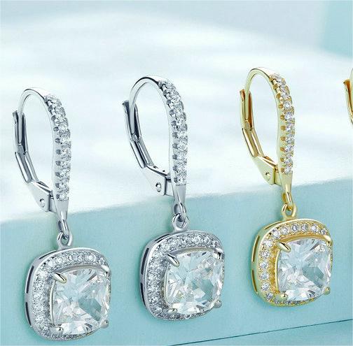 Title 1, S925 Sterling Silver Minđuše Bright Time Intare...