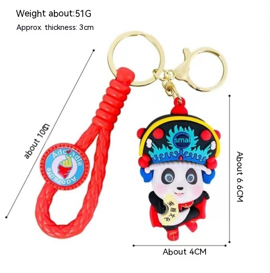 Title 1, Fashionable Simple Panda Doll Keychain Pendant ...