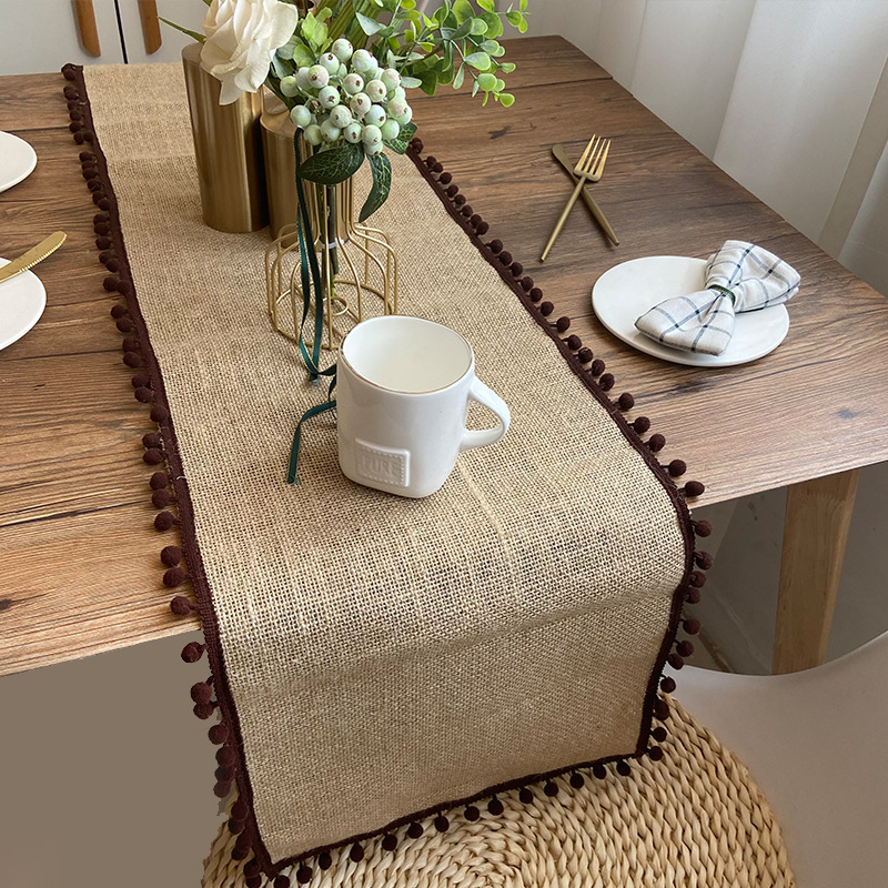 Title 5, Table Decoration Jute Table Flag