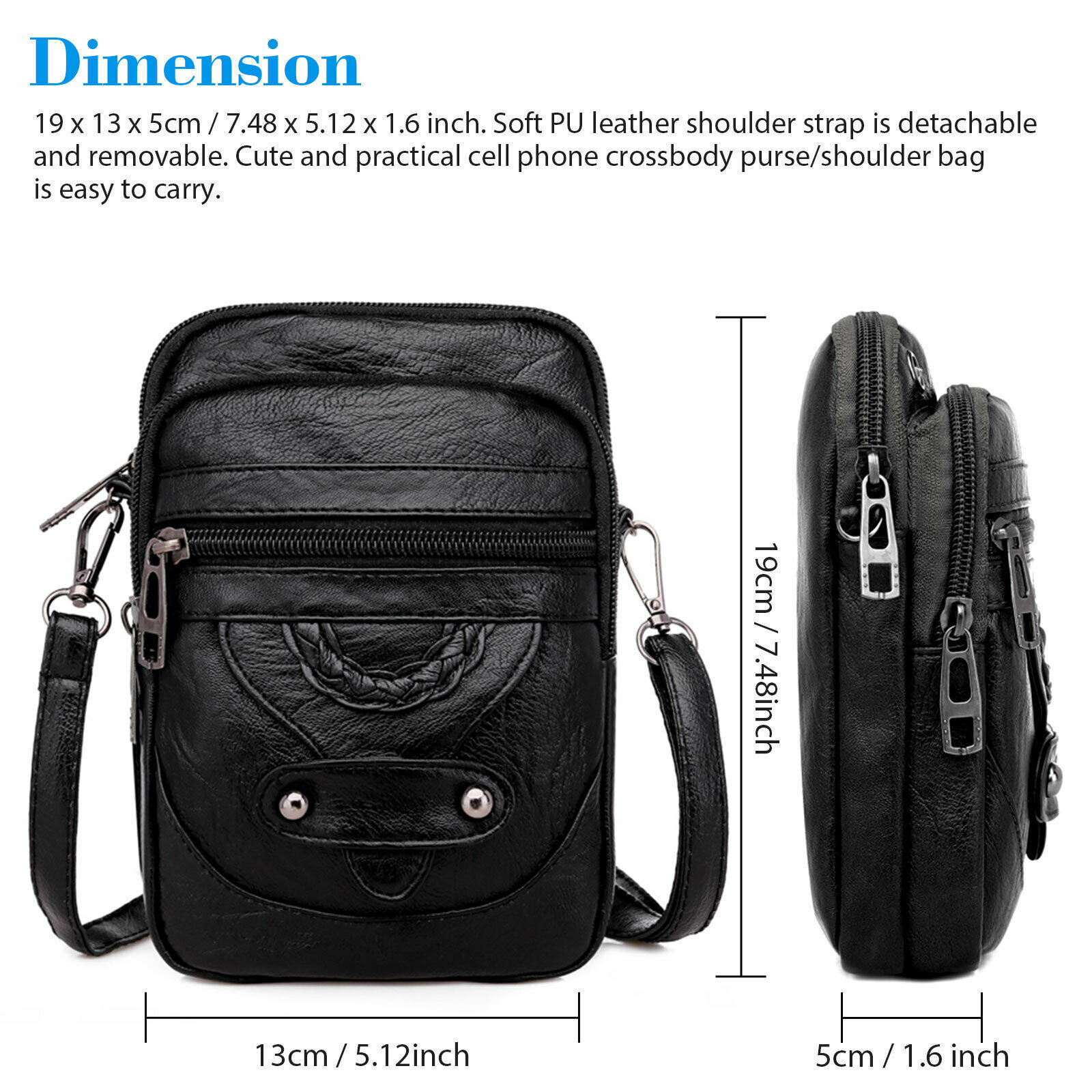 Small Cross-body Cell Phone Bag - Women's. we ship only inside the US, USPS First Class Package 2 Day Handling , 2-5 Day Shipping. Small Cell Phone Purse Wallet Shoulder Bag Case Cross-body Pouch Handbag for Women. Material: This women crossbody phone pur