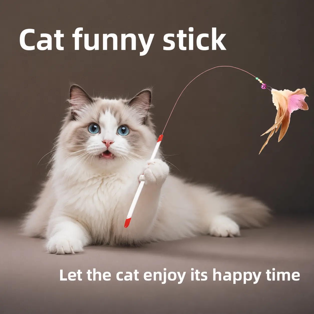 Bite-resistant Cat Teaser Wand