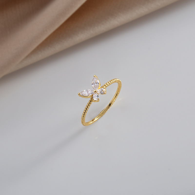 Ladies Slender Temperament Japanese Simple Ring