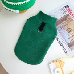Simple Casual Warm Dog Clothes - Green - View 1